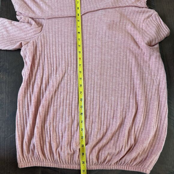 NWT Lane Bryant One Shoulder Ribbed Knit Top‎ Size 18/20 Banded Hem Honey Ginger - Picture 12 of 14